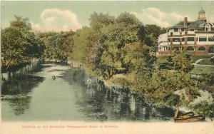 Rhode Island Beautiful Presumpecot River C1905 Postcard Morris Undivided 22-3110