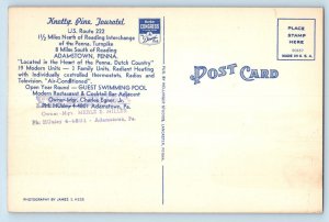c1940's Knotty Pine Tourotel Lancaster & Reading Adamstown Pennsylvania Postcard