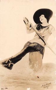 Bathing Beauty Pinup Girl Mack Sennett Real Photo Postcard J74009