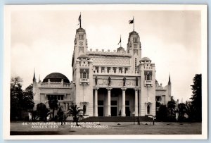 Antwerp Flemish Belgium Postcard Antwerpen Congo Palace 1930 RPPC Photo