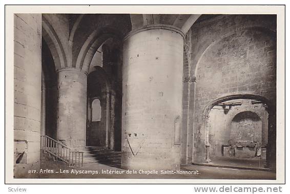 RP, Les Alyscamps, Interieur De La Chapelle Saint-Honnorat, Arles (Bouches du...