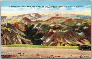 Montana, Beartooth Divide, Summit Red Lodge-Cooke City, National Park, Postcard