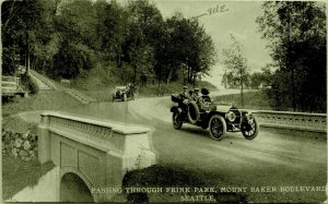 Seattle~Couples Take Joy Ride Over Bridge in Frink Park~Others Stop @ Steps 1914
