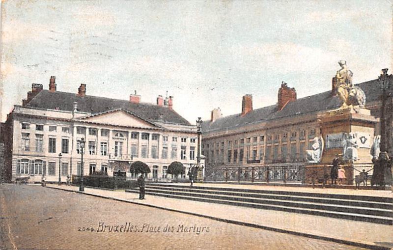 Place des Martyrs Bruxelles Belgium 1909 