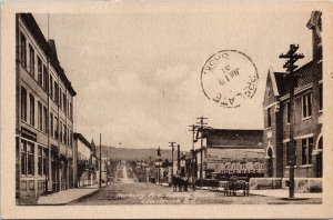 Cranbrook BC Norbury Avenue British Columbia 1931 Prelate SK Cancel Postcard H50