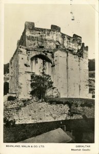 Gibraltar, Moorish Castle (1944) RPPC Postcard Censor Cancel