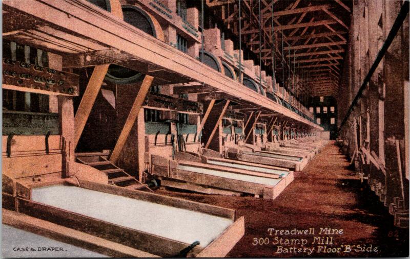 Treadwell Mine 300 Stamp Mill Alaska AK Case & Draper Unused Postcard E41