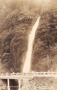 Multnomah Falls real photo - Columbia River Highway, Oregon OR  