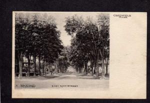 MA Vintage East Main St Greenfield Mass Massachusetts Postcard UDB Carte Postale