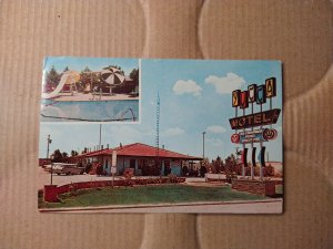 1960's Yucca Motel, West Lordsburg, New Mexico AAA Tourism Chrome Postcard