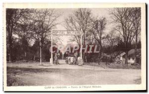 Old Postcard Camp Chalons Sur Marne Entree of Military Hospital Army