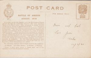 5th Dragoon Guards at Harbonnieres 1918 Battle of Amiens F. Manania Postcard E40