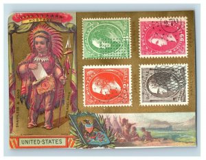 1880s Sharpless & Sons Dry Goods Postage Stamps Various Countries Lot Of 8 P212