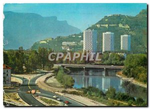 Postcard Modern Arrive in Grenoble Road Chamrousese Isere and Tours (28 floor...