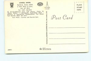 Buy Old Maine Postcards Aerial Linnell Motel Rumford