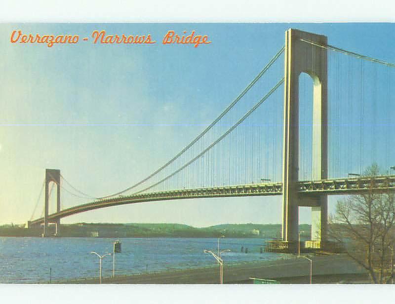 Unused Pre-1980 BRIDGE SCENE Brooklyn & Staten Island - New York City NY HQ9027
