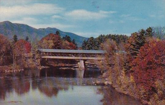 Covered Bridge At Jackson White Mountain New Hampshire