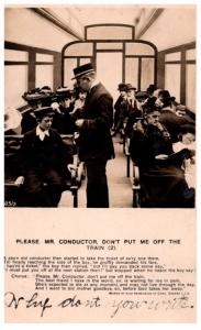 Bamforth & Co. please Mr. Conductor don't put me off the train