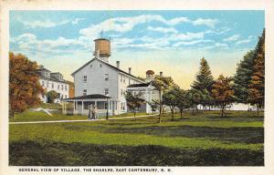 East Canterbury NH General Village View Shakers Postcard