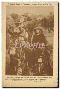Postcard Modern Cinema Corcadasse and piping Jacques Arnna and Pre Son Donkey...