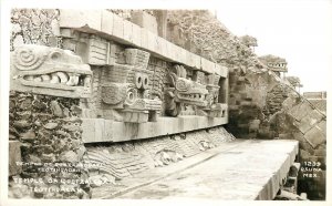 RPPC; Templo de Quetzalcoatl, Teotihuacán Mexico, Carved Animals, Osuna 1239