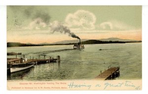 NH - The Weirs, Lake Winnipesaukee. Str Mt Washington Leaving