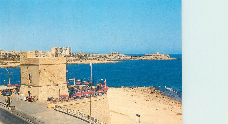 Postcard Malta St Julian's tower from 1658