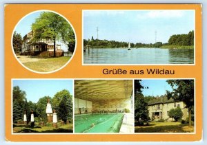 Gruss aus Wildau multiview GERMANY 4x6 Postcard