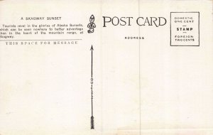 Postcard The Sunset Over Skagway, Alaska