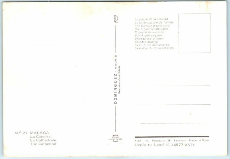 M-23597 The Cathedral Malaga Spain