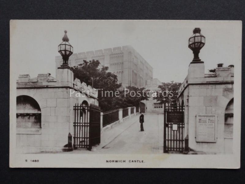 Norfolk: Norwich Castle c1909 RP Postcard by KIngsway S.1480