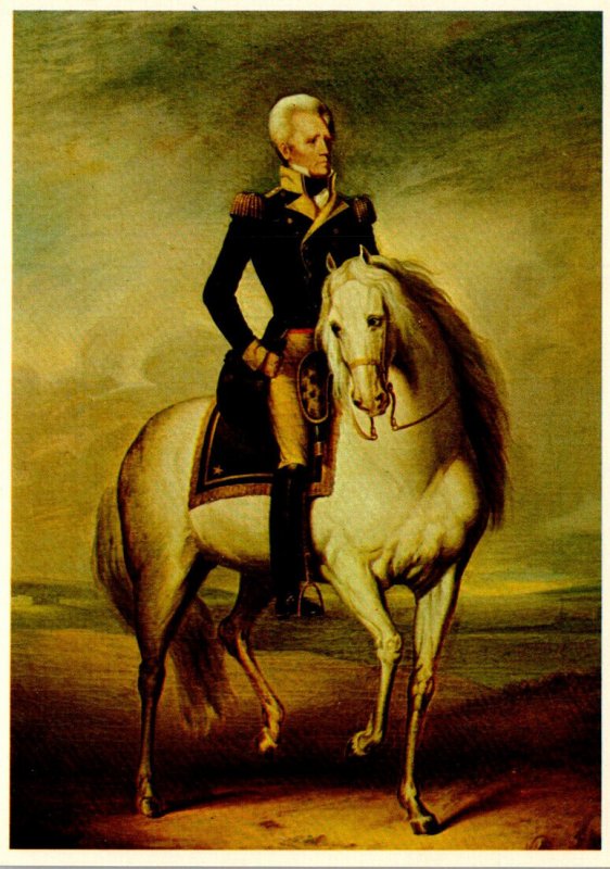 Andrew Jackson On Horse Sam Patch Portrait By Earl