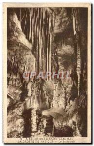 Old Postcard Saint Cere La Grotte From Almost The canopy