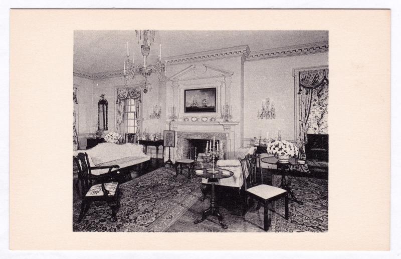 Henry Francis Du Pont Winterthur Museum DE Parlor Port Royal Frankford Postcard