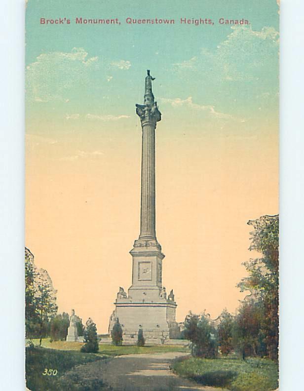 D-back MONUMENT Queenston Heights - Near St. Catherines & Niagara Falls ON F2318