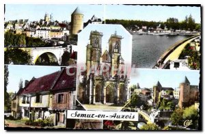 Old Postcard Semur en Auxois Le Pont Joly Lake Church Pont Notre Dame General...