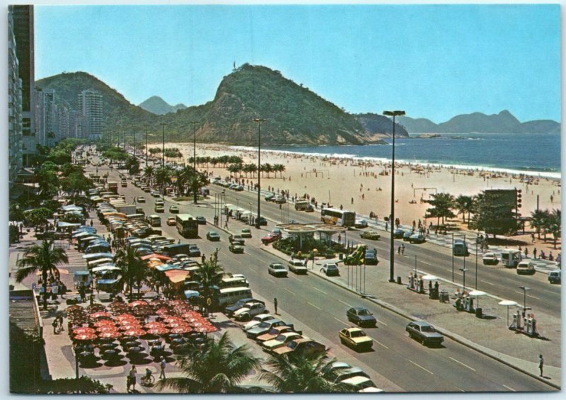 M-11648 View of the Leme Copacabana Beach Rio De Janeiro Brazil