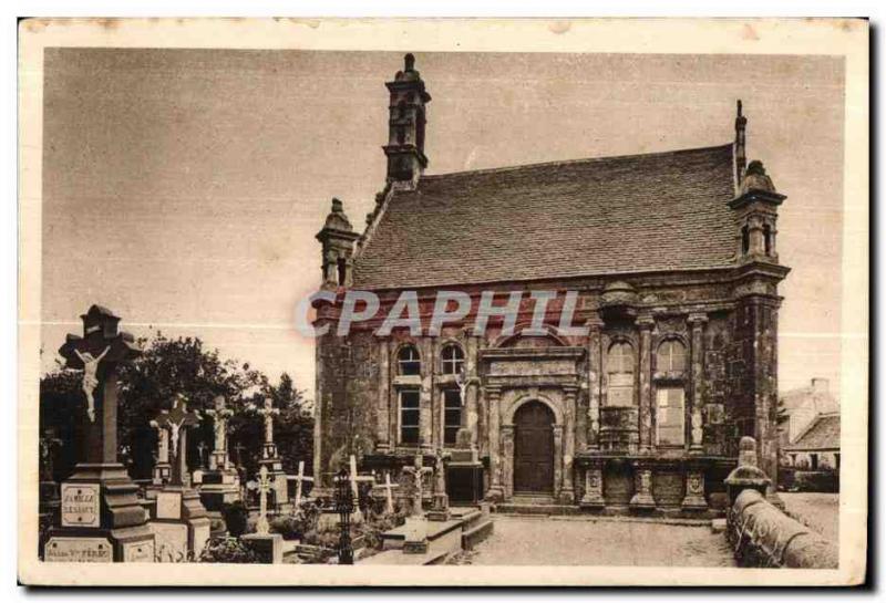 Old Postcard Guimiliau The Funeral Chapel