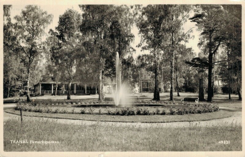 Sweden Tranas Ekmarksparken Tranås Vintage RPPC 07.82