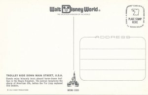 Orlando FL, Florida - Walt Disney World - Trolley Ride Down Main Street