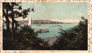 Vintage Postcard 1905 Derring's Harbor Prospect Point Shelter Island New York NY