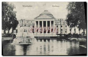 Old Postcard Wiesbaden Kurhaus