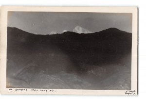 Darjeeling West Bengal India Vintage RPPC Real Photo Mt. Everest from Tiger Hill