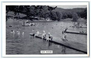 c1920's Echo Lake Ranch Ozark Resort Sun Docks High Bridge Missouri MO Postcard