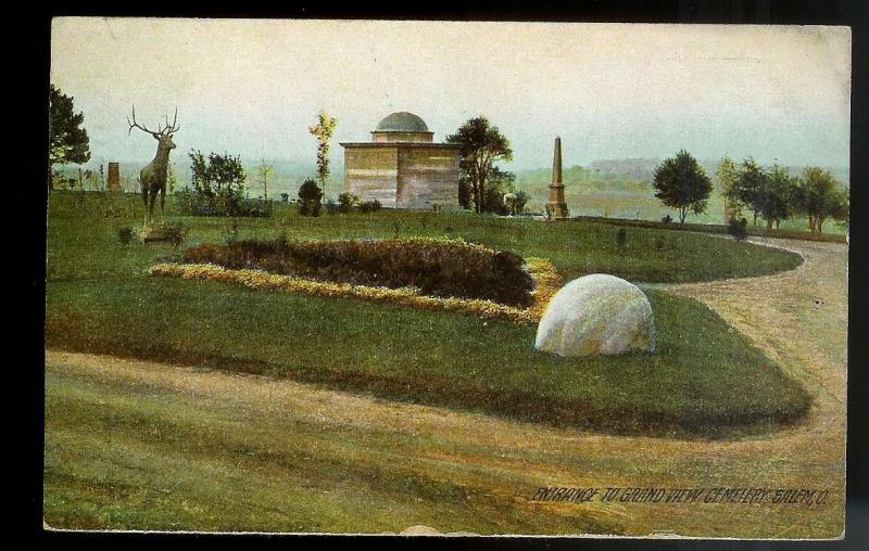 Entrance to Grand View Cemetery Salem OH Used 1910