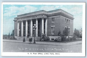 Little Falls Minnesota Postcard United States Post Office Building 1920 Unposted