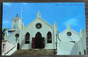 Postcard Used “St Peter’s Church” Bermuda PM/1994 L31