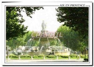 Modern Postcard Aix en Provence Place de la Liberation The large fountain