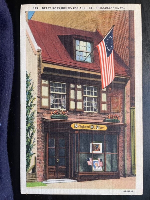 Vintage Postcard Set of 4 Images of Historic Philadelphia