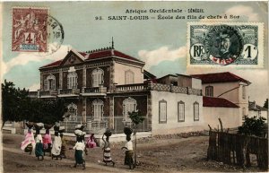 CPA AK St-LOUIS - École des Fils de Chefs a Sor SÉNÉGAL (778742)
